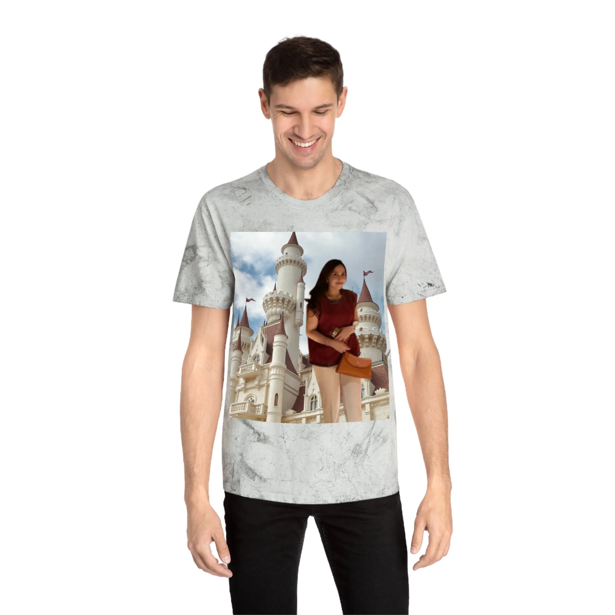 Color Blast Unisex T-Shirt with Alda Dreamy Castle Design