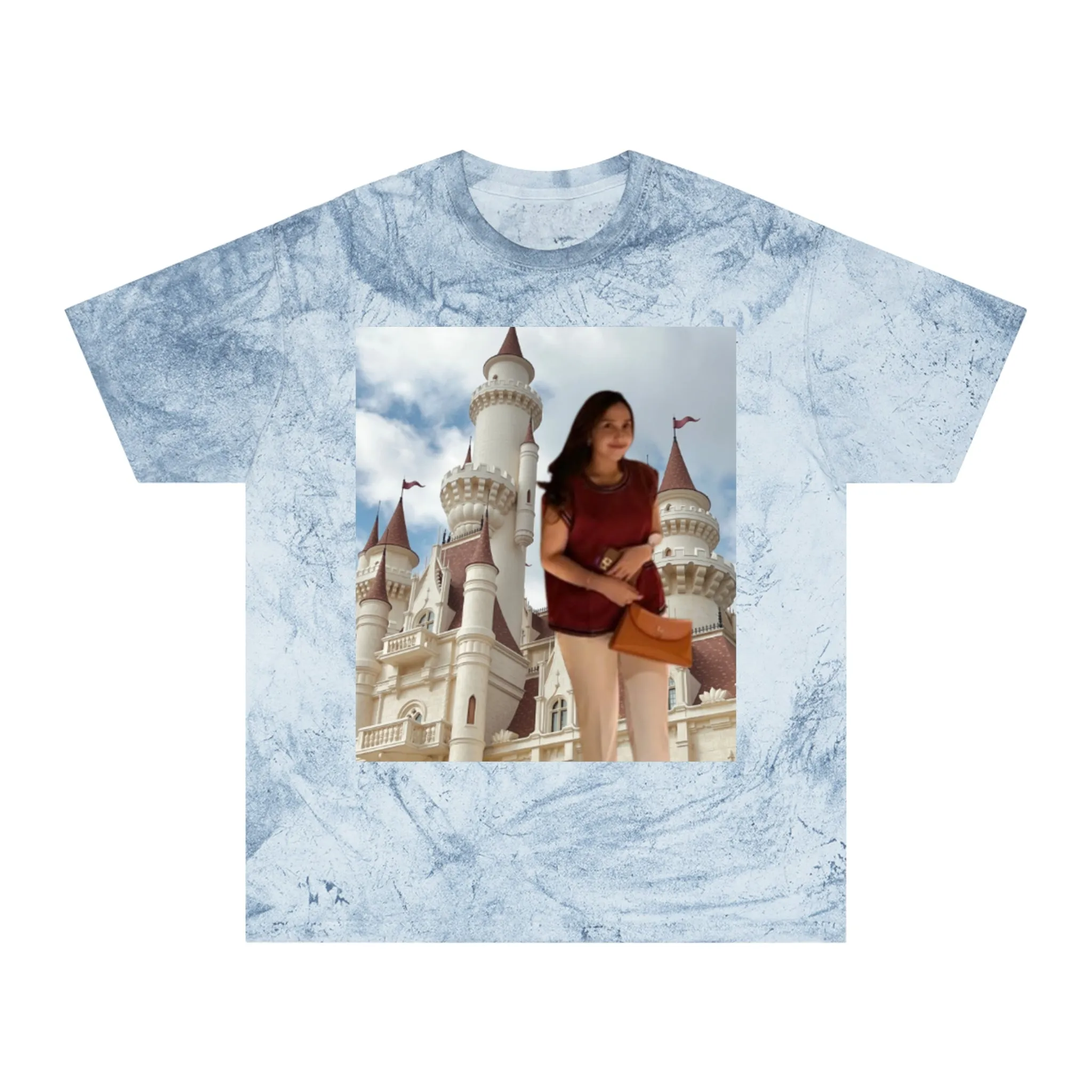 Color Blast Unisex T-Shirt with Alda Dreamy Castle Design