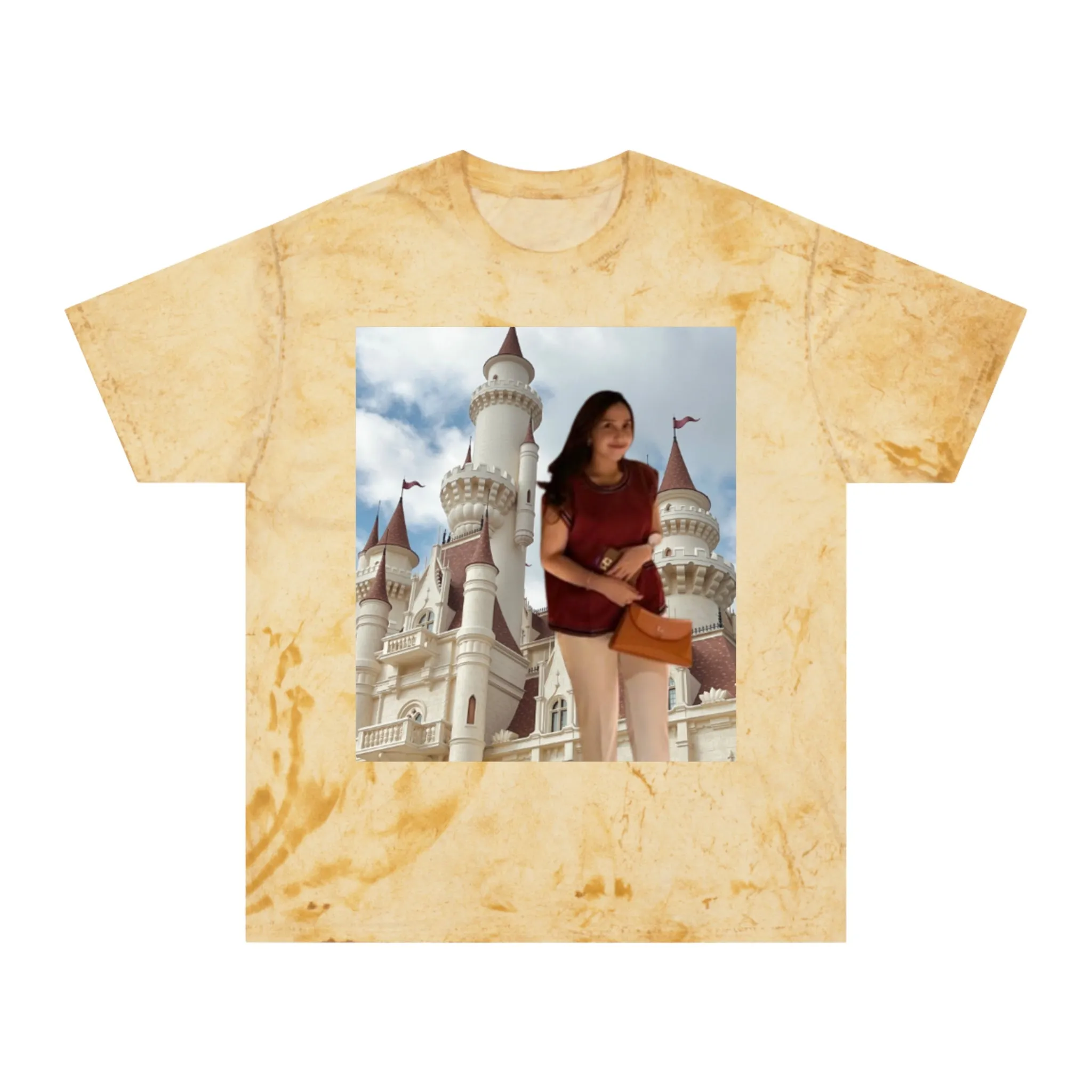 Color Blast Unisex T-Shirt with Alda Dreamy Castle Design