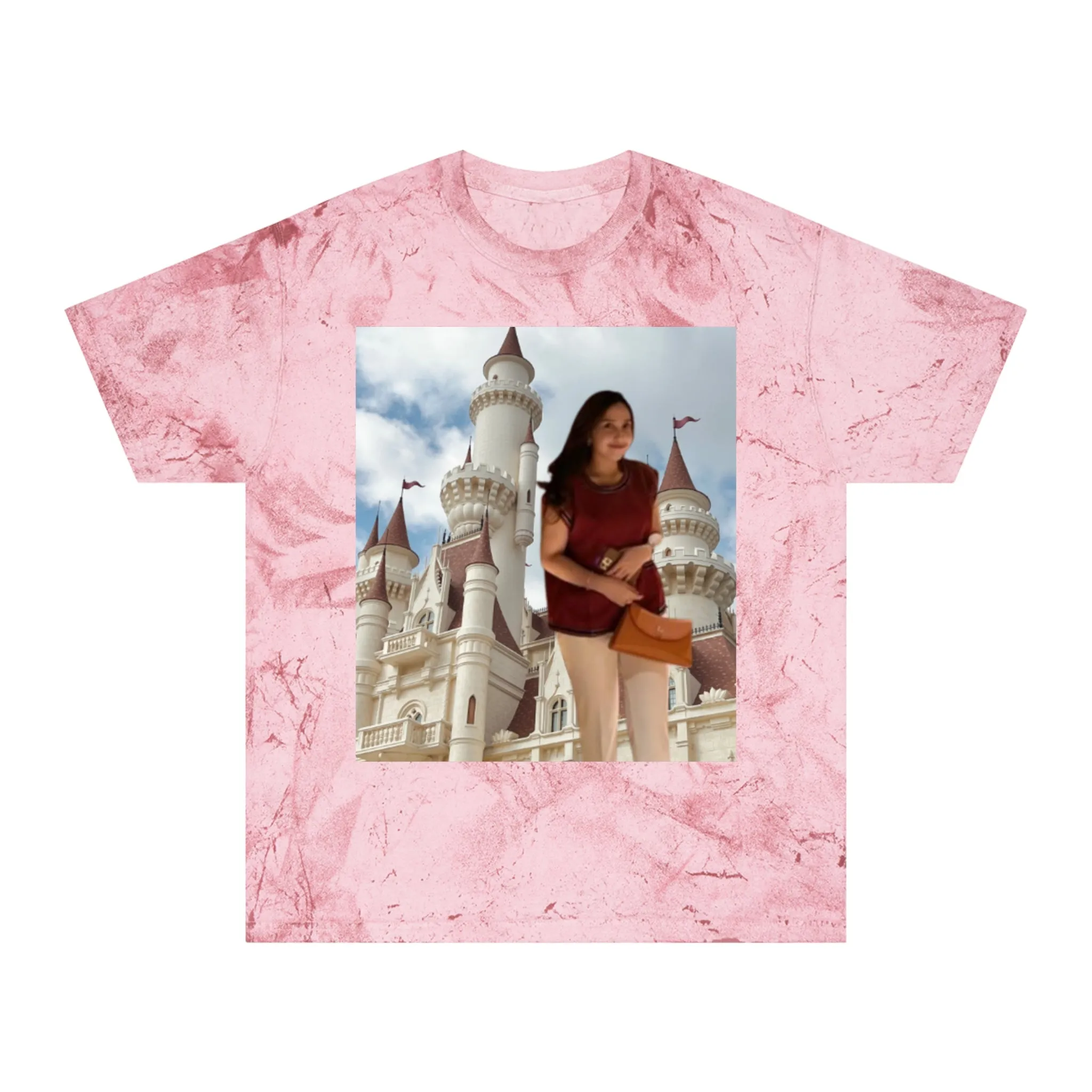 Color Blast Unisex T-Shirt with Alda Dreamy Castle Design