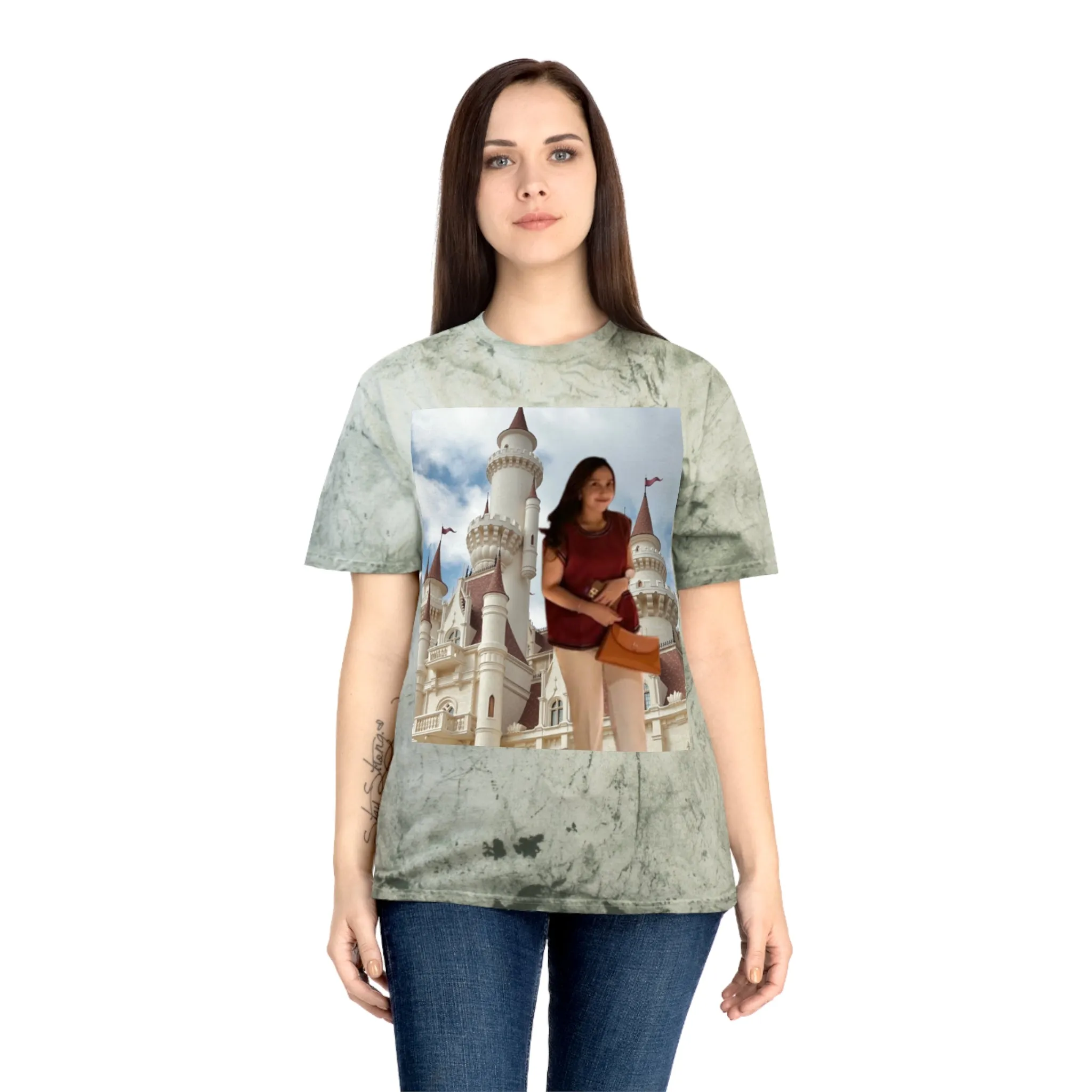 Color Blast Unisex T-Shirt with Alda Dreamy Castle Design