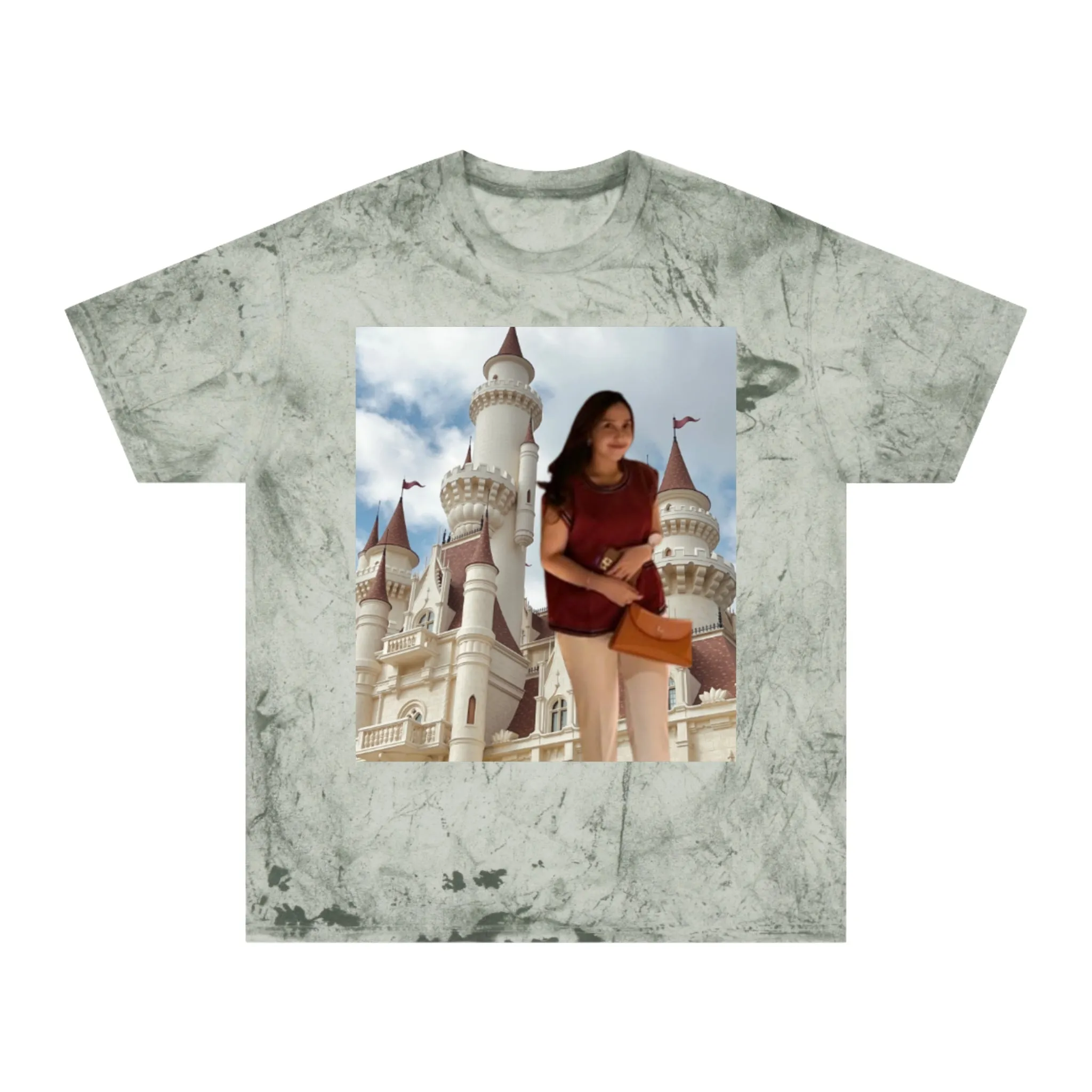 Color Blast Unisex T-Shirt with Alda Dreamy Castle Design