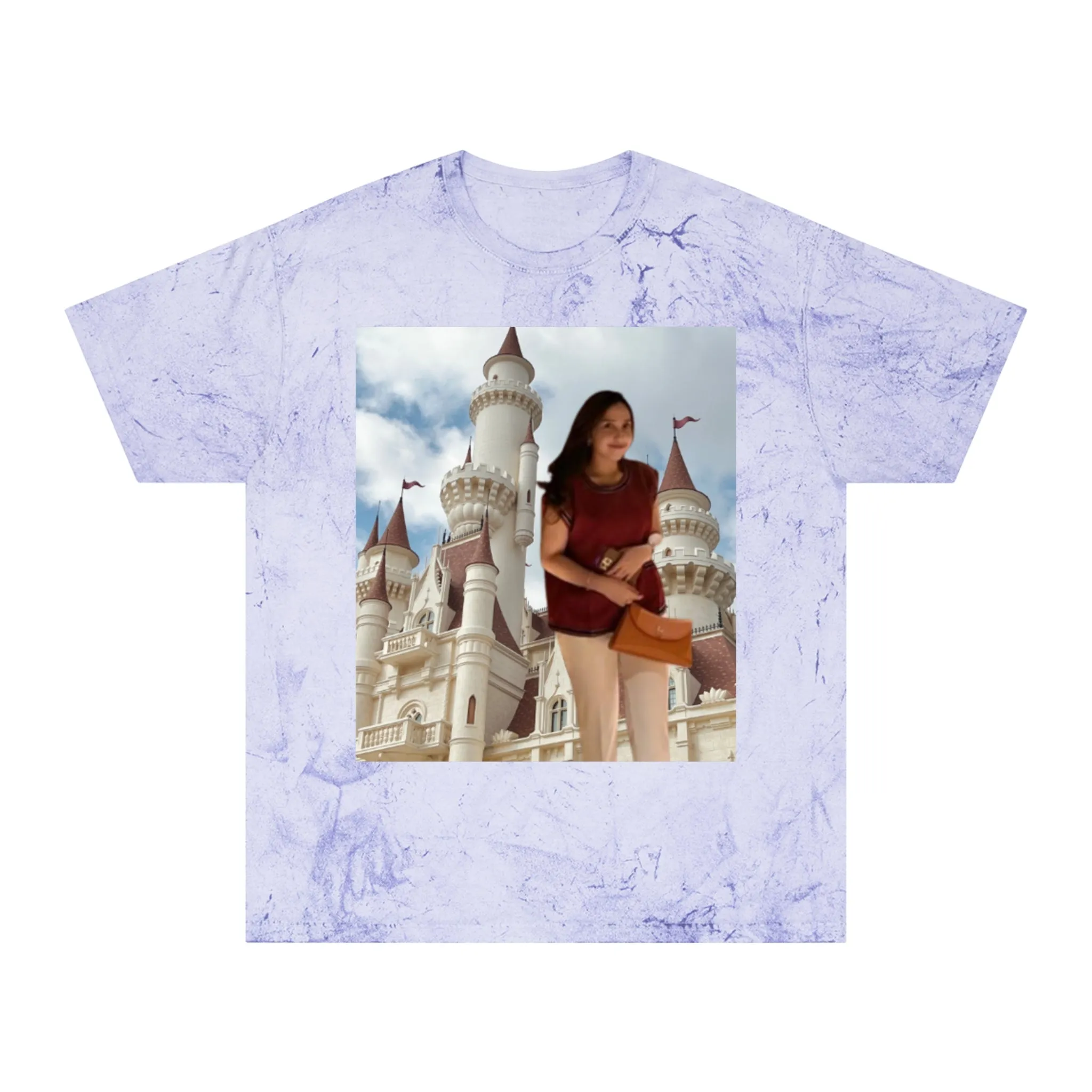 Color Blast Unisex T-Shirt with Alda Dreamy Castle Design