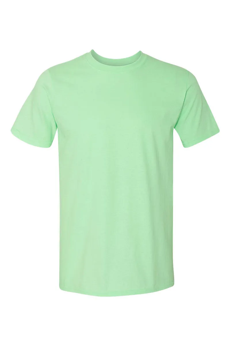 Colorful Less People More Dogs Softstyle Adult T-Shirt