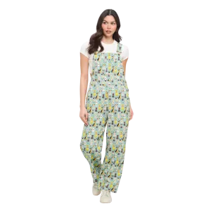 Colorful Multi Dog Print Overalls