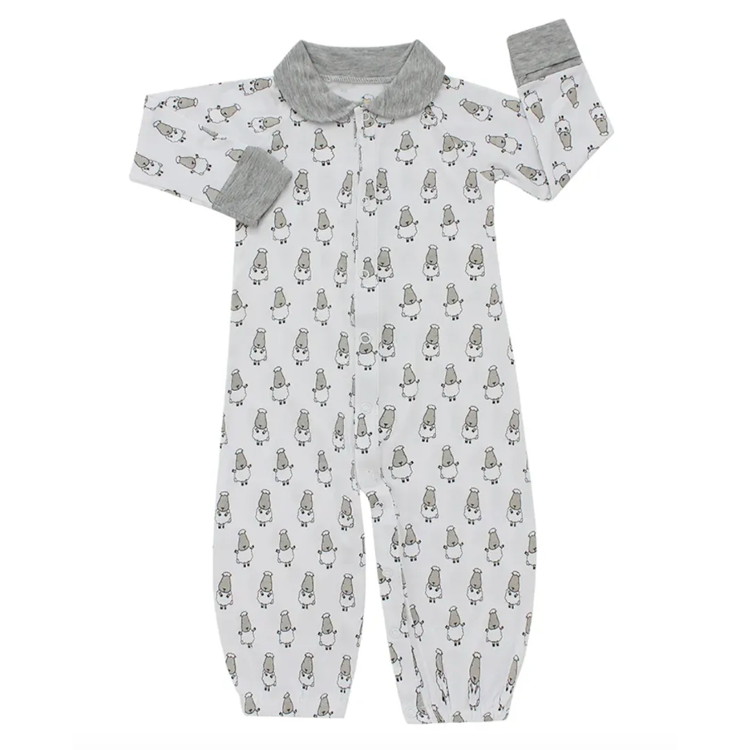 Convertible Gown & Romper Small Sheepz White