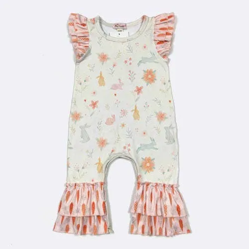 Cottontail Carrot Baby Romper Easter