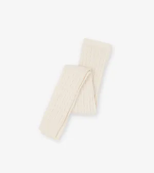 Cream Cable Knit Tights