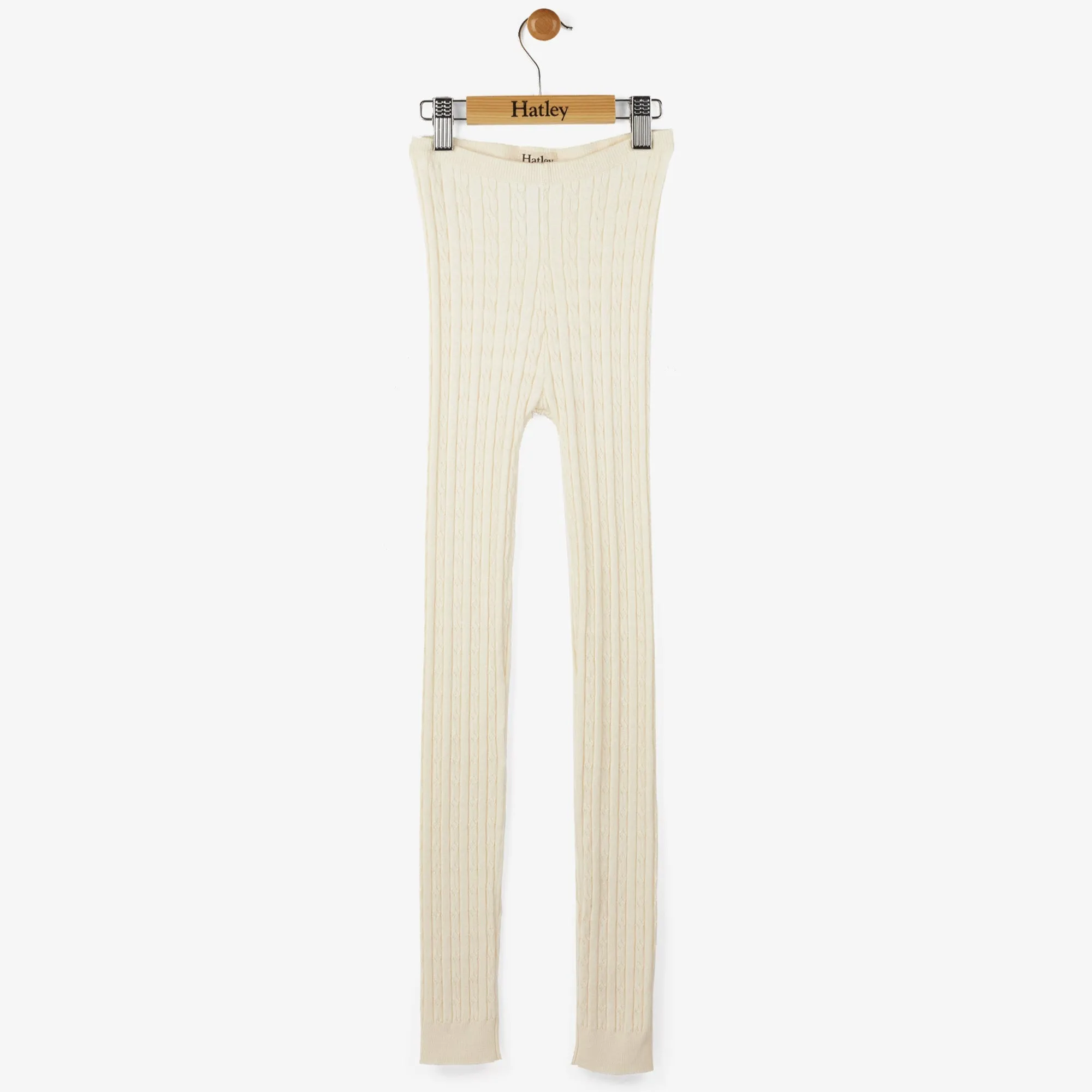 Cream Cable Knit Tights