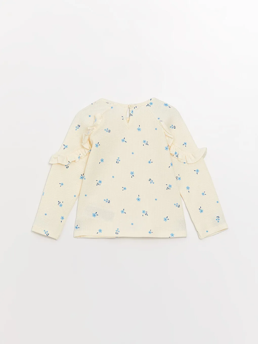 Crew Neck Long Sleeve Patterned Baby Girl Blouse and Tights Set of 2