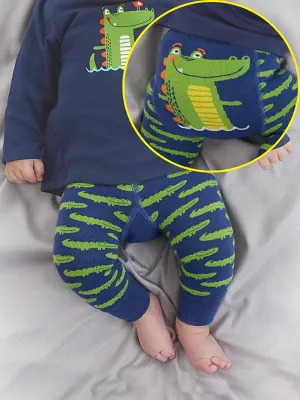 Crocodile Patterned Baby Leggings Trousers