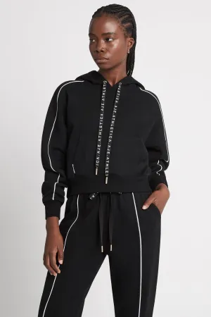 Cropped Essential Contrast Piping Hoodie 405
