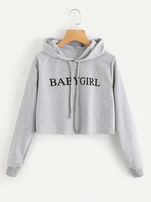 Cropped Hoddie Grey for womens
