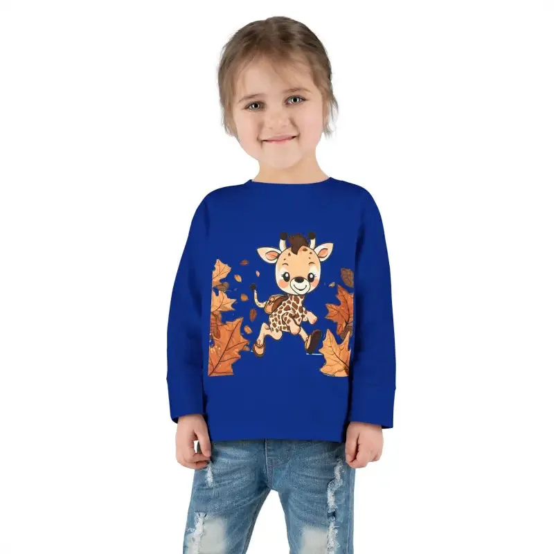 Cute Giraffe Toddler Long Sleeve Tee Fun for Little Ones