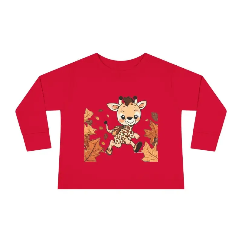 Cute Giraffe Toddler Long Sleeve Tee Fun for Little Ones