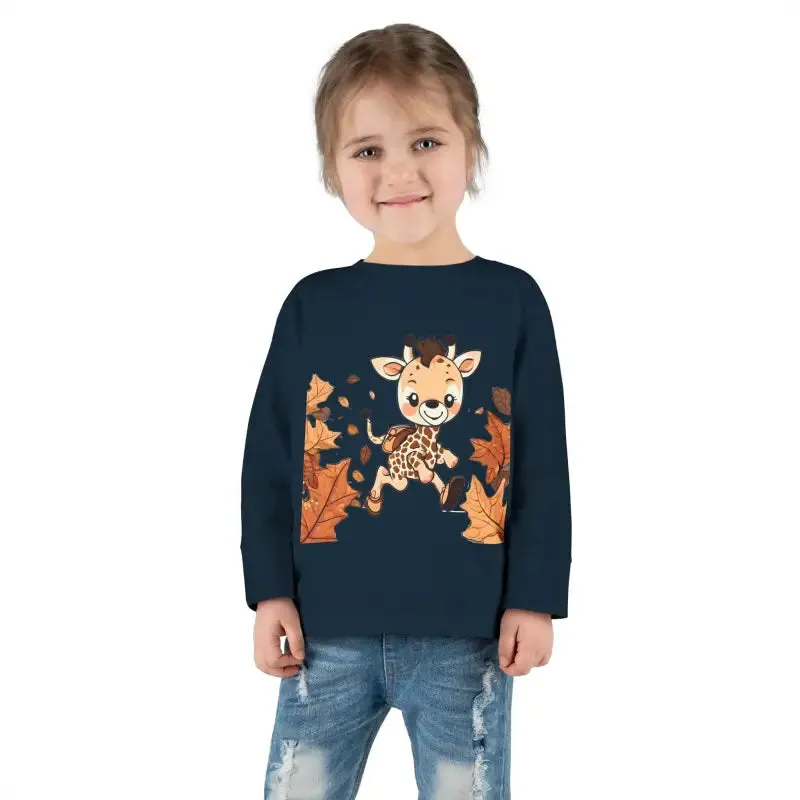 Cute Giraffe Toddler Long Sleeve Tee Fun for Little Ones