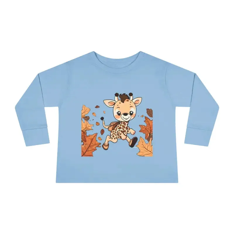 Cute Giraffe Toddler Long Sleeve Tee Fun for Little Ones