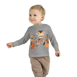 Cute Giraffe Toddler Long Sleeve Tee Fun for Little Ones
