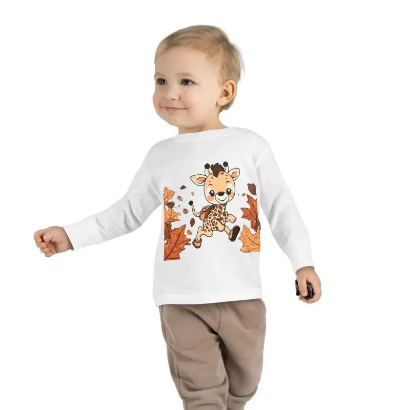 Cute Giraffe Toddler Long Sleeve Tee Fun for Little Ones