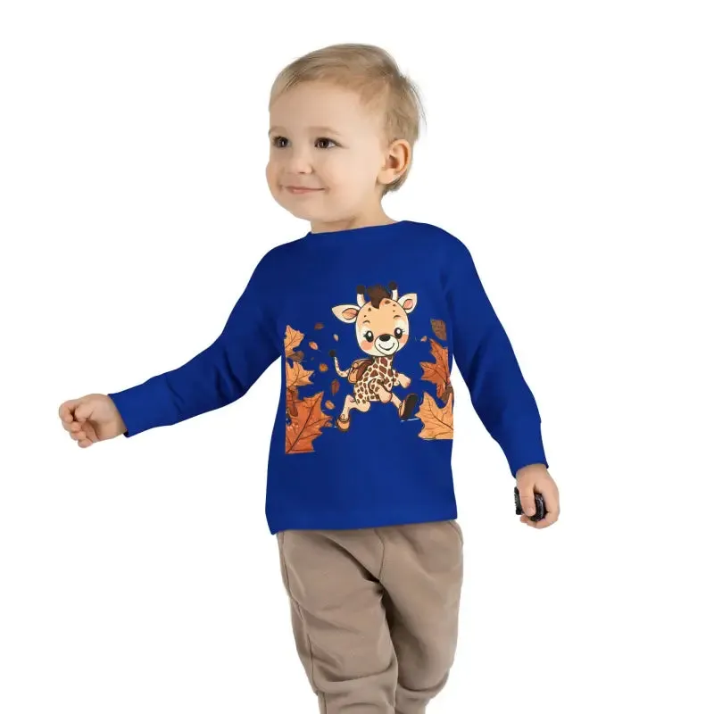 Cute Giraffe Toddler Long Sleeve Tee Fun for Little Ones