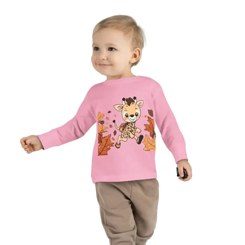Cute Giraffe Toddler Long Sleeve Tee Fun for Little Ones