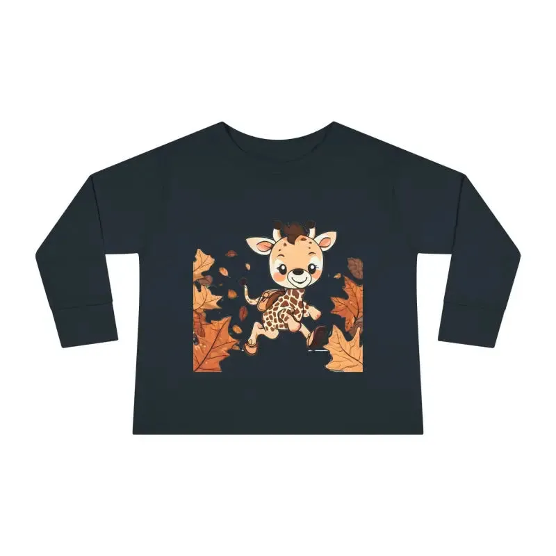Cute Giraffe Toddler Long Sleeve Tee Fun for Little Ones