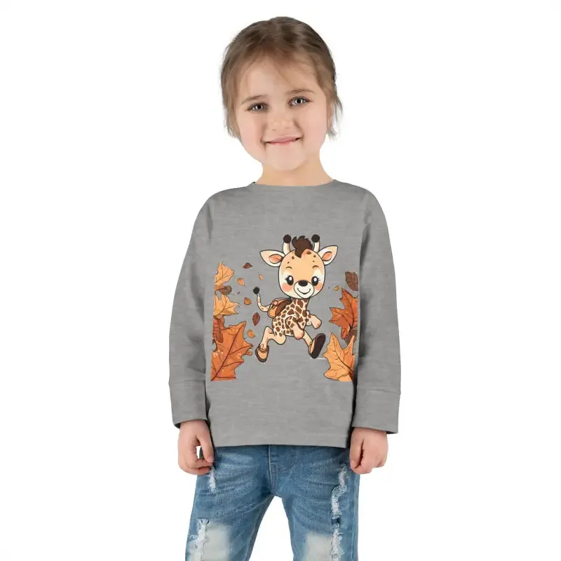 Cute Giraffe Toddler Long Sleeve Tee Fun for Little Ones