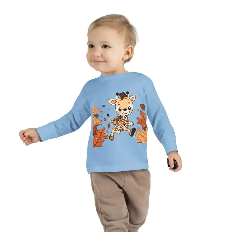 Cute Giraffe Toddler Long Sleeve Tee Fun for Little Ones