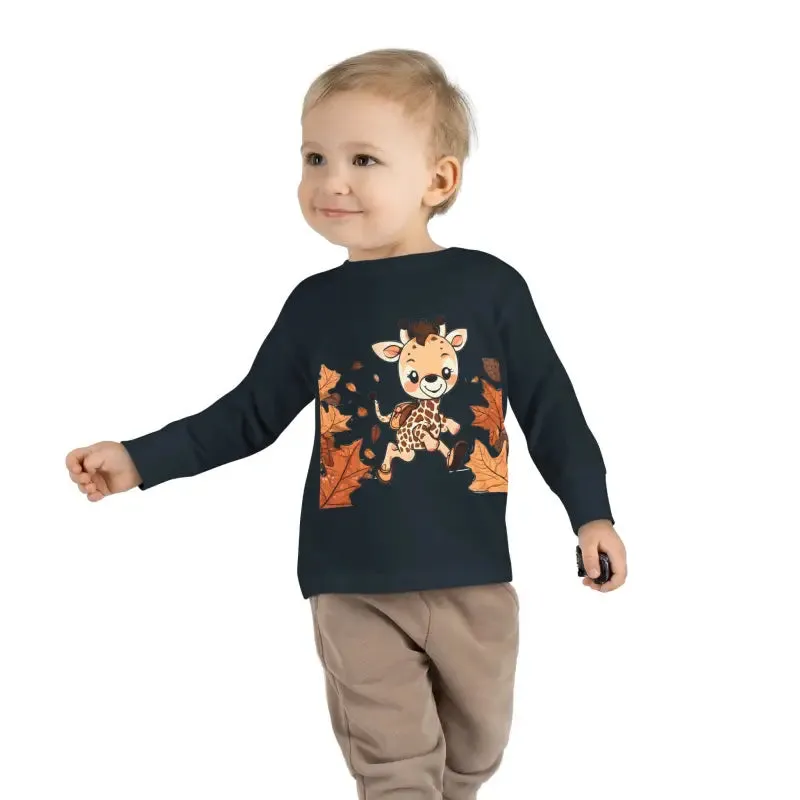 Cute Giraffe Toddler Long Sleeve Tee Fun for Little Ones