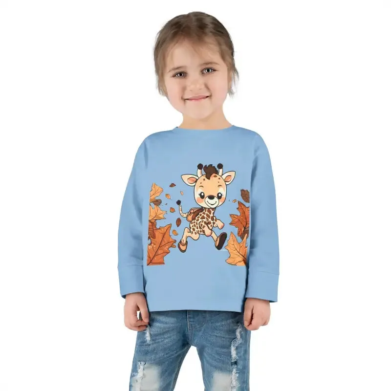 Cute Giraffe Toddler Long Sleeve Tee Fun for Little Ones