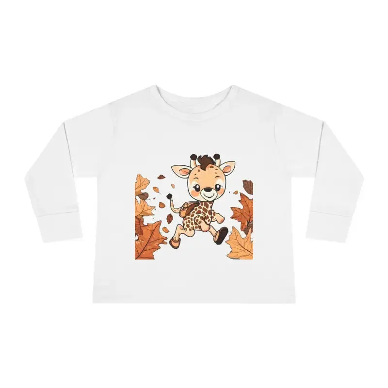 Cute Giraffe Toddler Long Sleeve Tee Fun for Little Ones