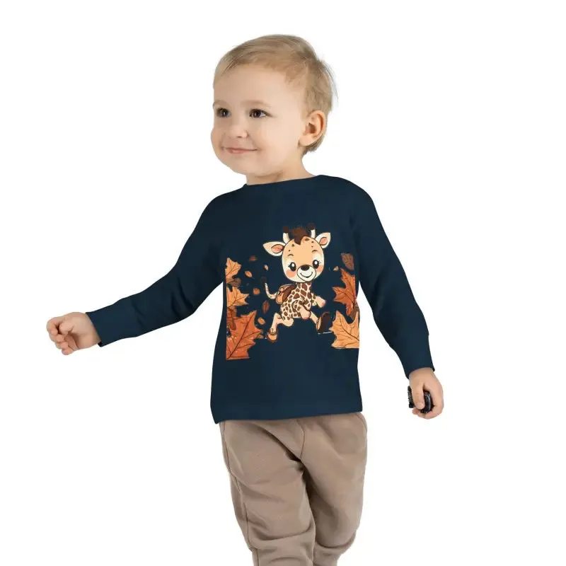 Cute Giraffe Toddler Long Sleeve Tee Fun for Little Ones