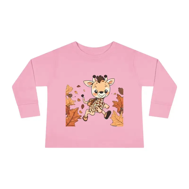 Cute Giraffe Toddler Long Sleeve Tee Fun for Little Ones