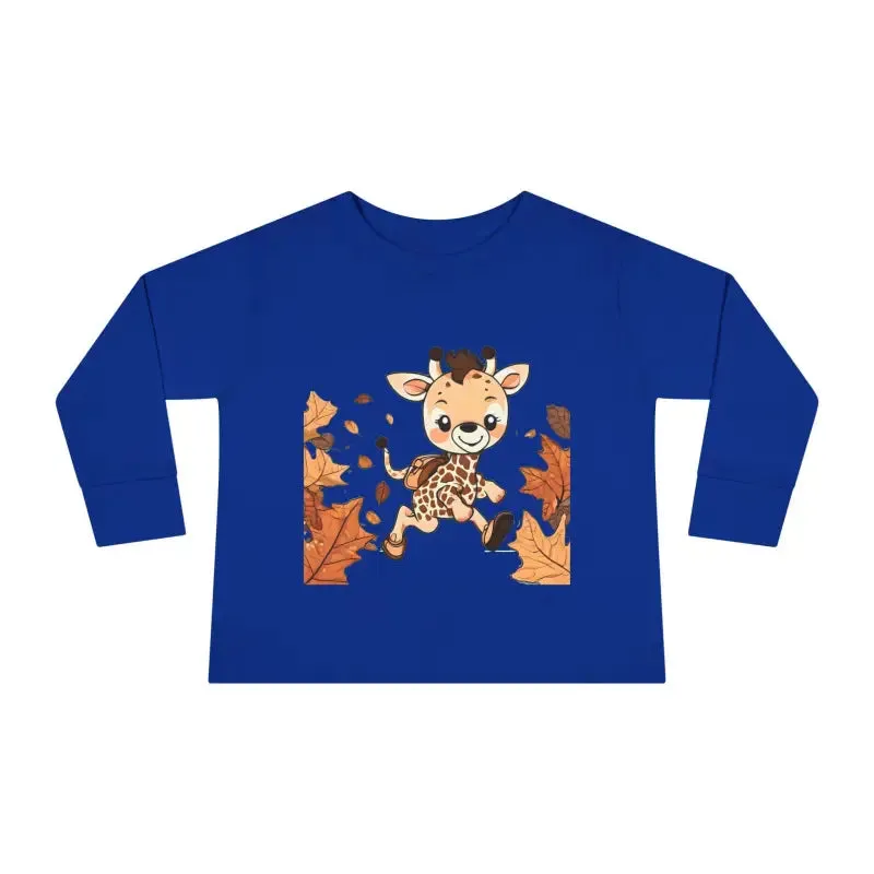 Cute Giraffe Toddler Long Sleeve Tee Fun for Little Ones