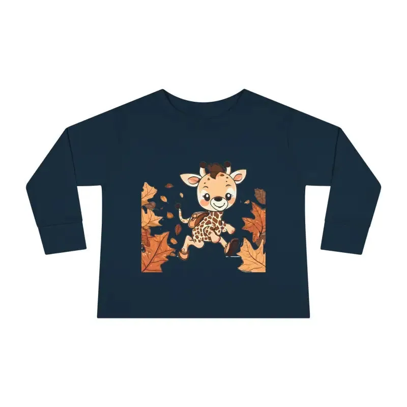 Cute Giraffe Toddler Long Sleeve Tee Fun for Little Ones