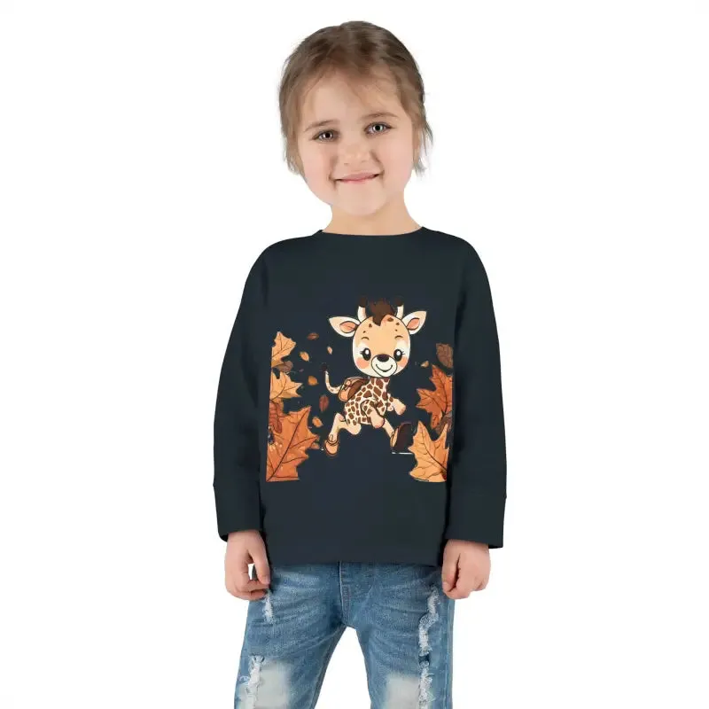 Cute Giraffe Toddler Long Sleeve Tee Fun for Little Ones
