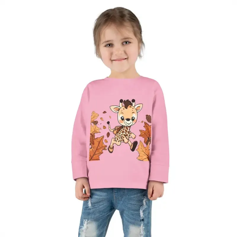 Cute Giraffe Toddler Long Sleeve Tee Fun for Little Ones