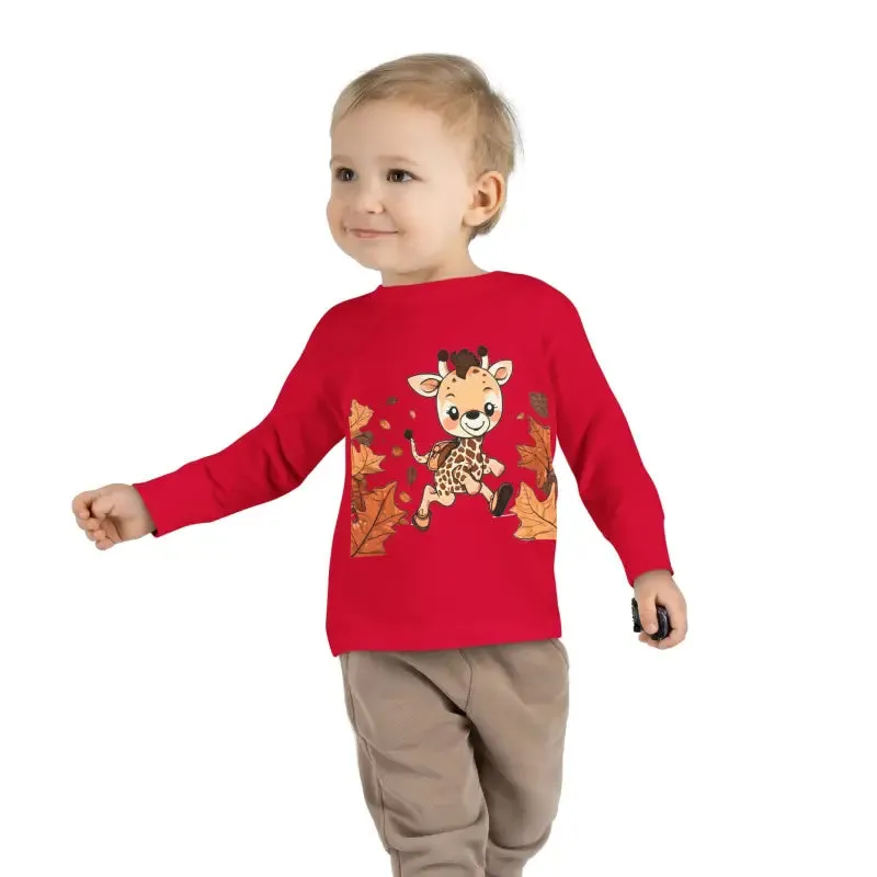 Cute Giraffe Toddler Long Sleeve Tee Fun for Little Ones