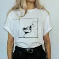 Cute Women's T-shirt - Gothic, Punk, with Short Sleeves