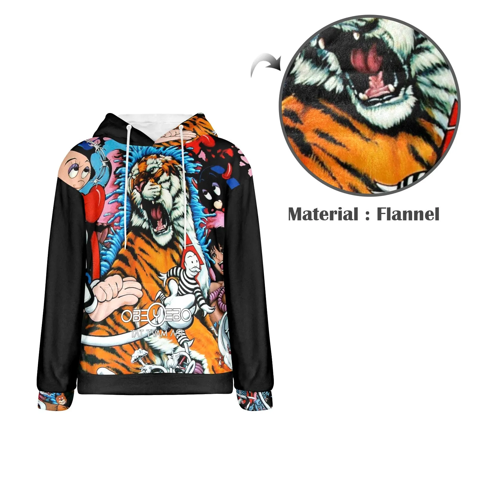 Damaged DNA Men's Flannel Hoodie