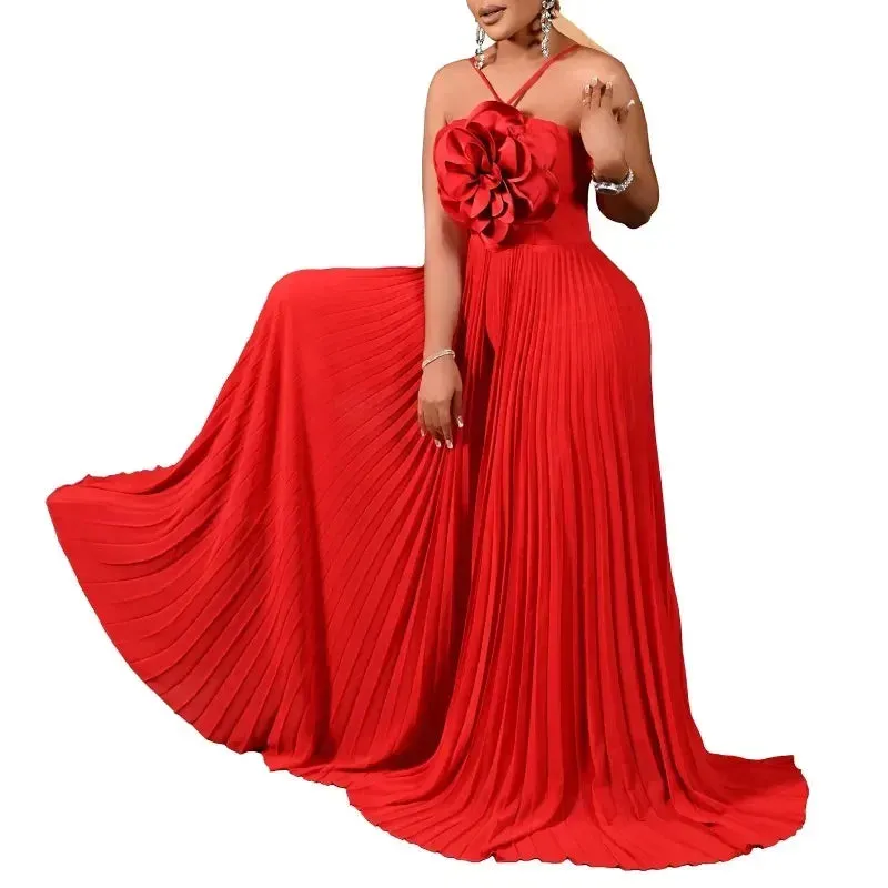Dashiki African Women Jumpsuits For Summer Spring Sleeveless Loose Fashion Streetwear Overalls Wide Leg Pants Trousers 2025