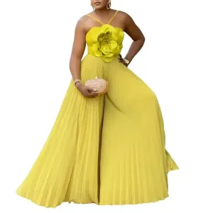 Dashiki African Women Jumpsuits For Summer Spring Sleeveless Loose Fashion Streetwear Overalls Wide Leg Pants Trousers 2025