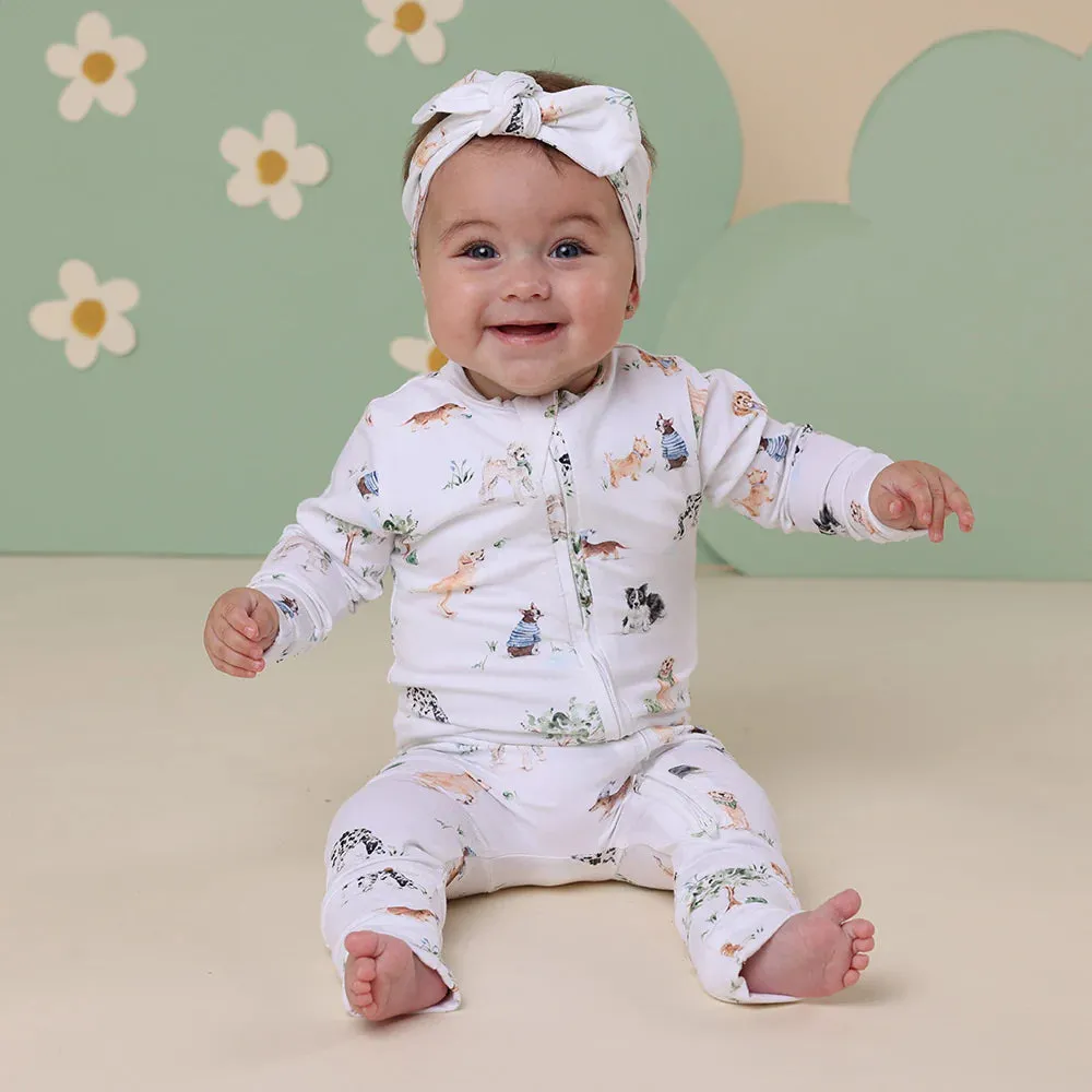 Dog Park Organic Snugglesuit Convertible Romper