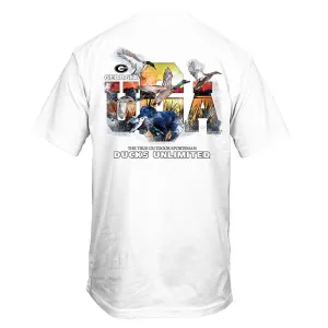 Ducks Unlimited UGA Colorful Sketch Short Sleeve T-Shirt
