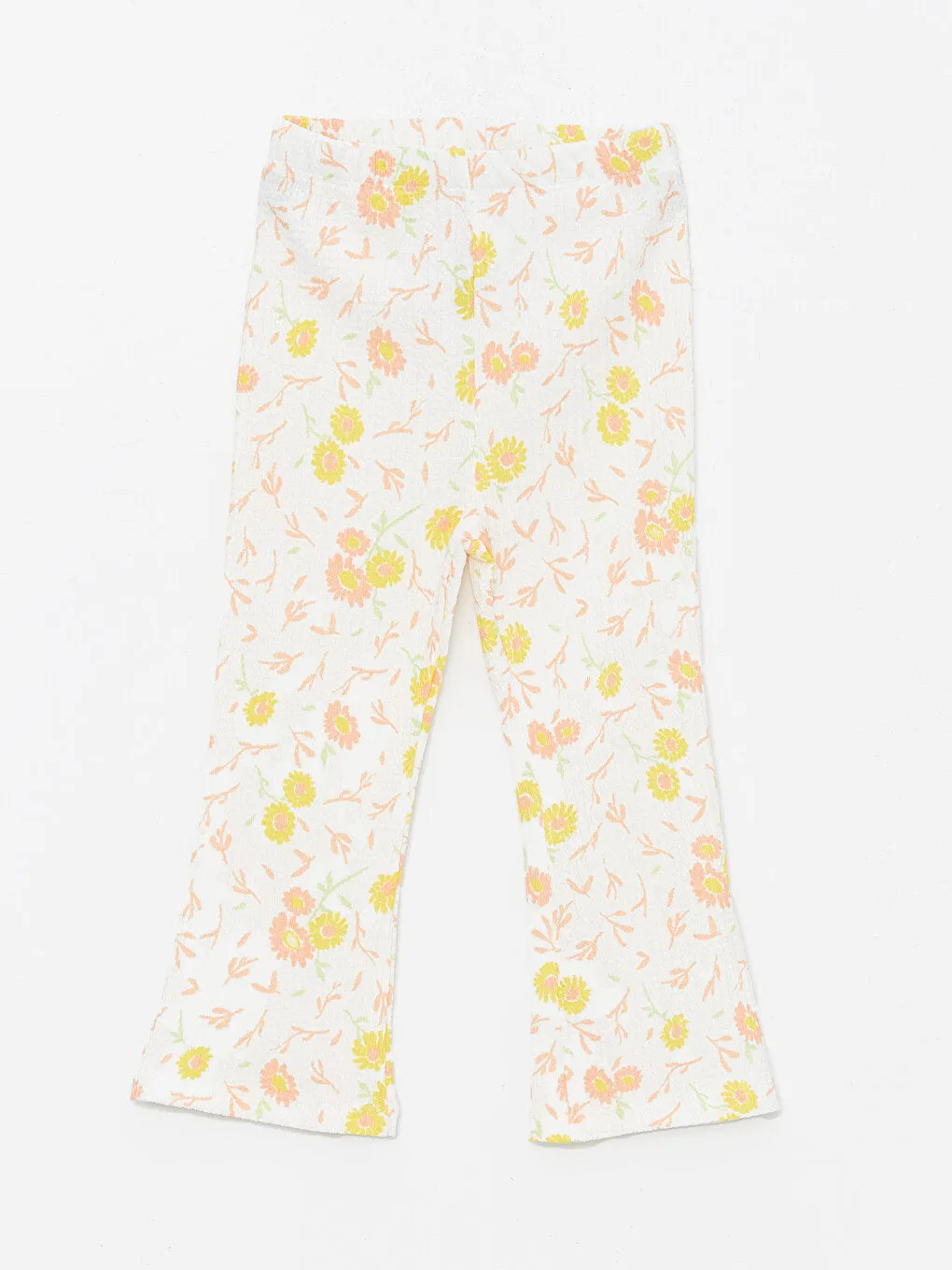 Elastic Waist Floral Patterned Baby Girl Tights