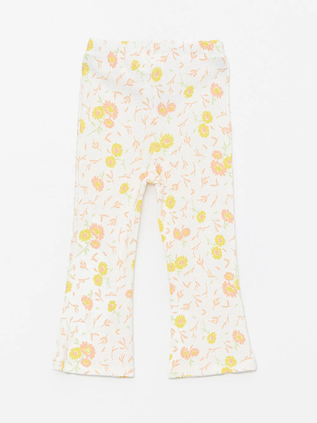 Elastic Waist Floral Patterned Baby Girl Tights