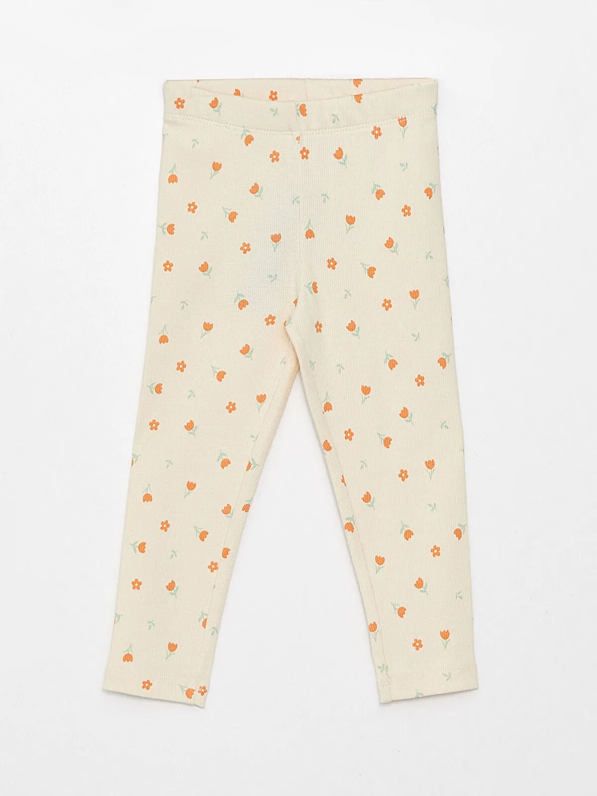 Elastic Waist Patterned Baby Girl Tights 2-Pack Set