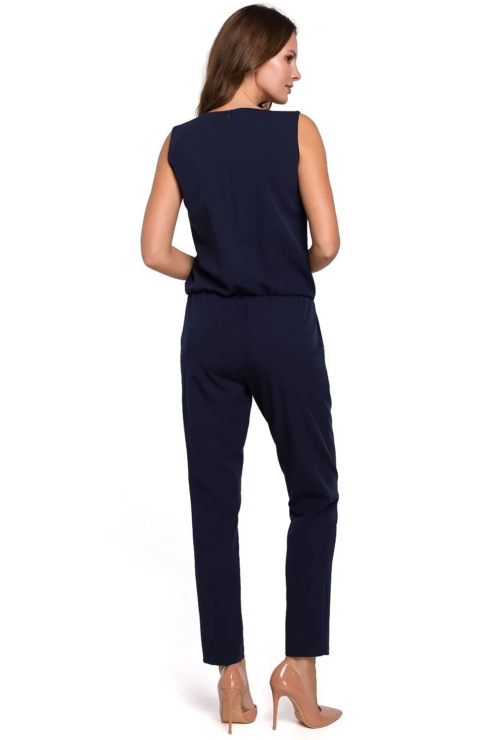 Elegant loose top narrow legs jumpsuit