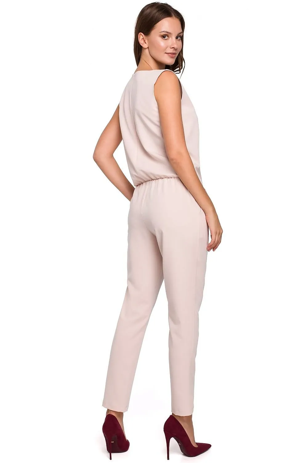 Elegant loose top narrow legs jumpsuit