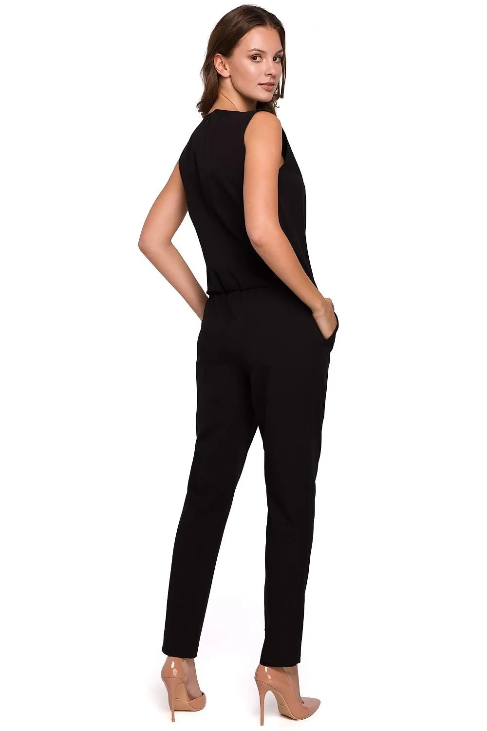 Elegant loose top narrow legs jumpsuit